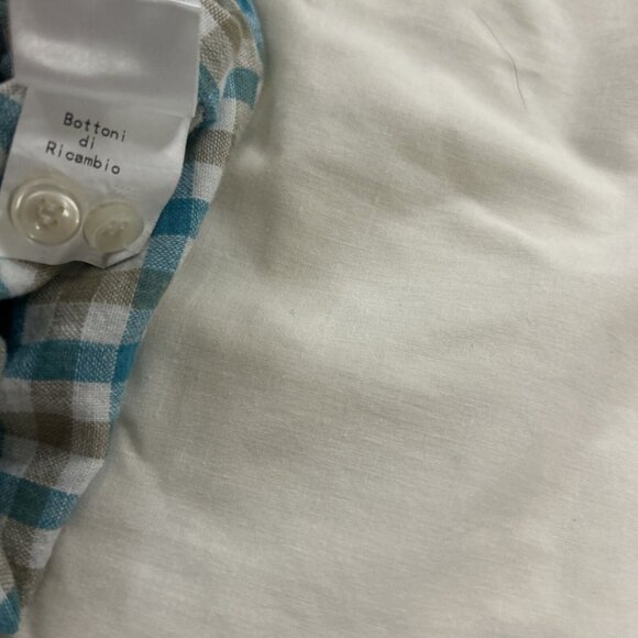 Khakis of Carmel Mens Size 16.5/42 Checkered Long Sleeves Button Up Shirt - Picture 8 of 11